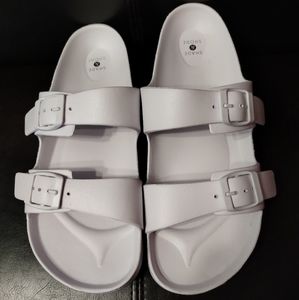 SHADE & SHORE SANDALS.  SZ 12.  WHITE